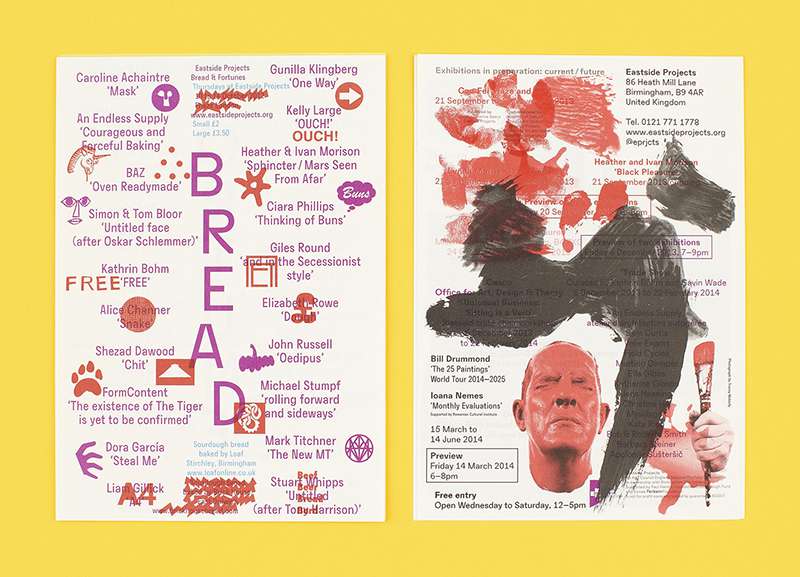 Graphic design for Eastside Projects, Birmingham (2008–)