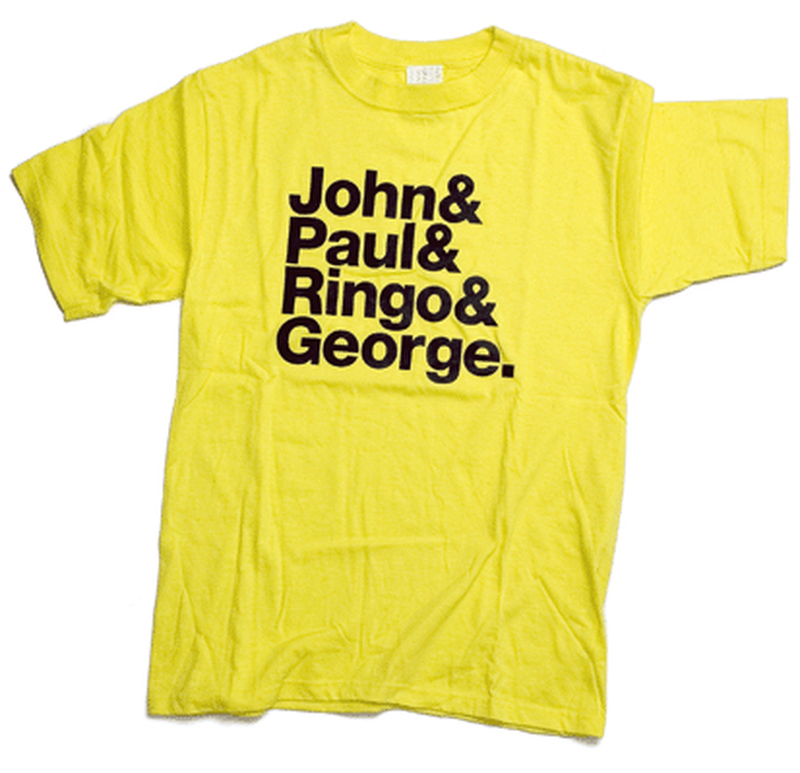John Paul Ringo George, t-shirt design, 2001