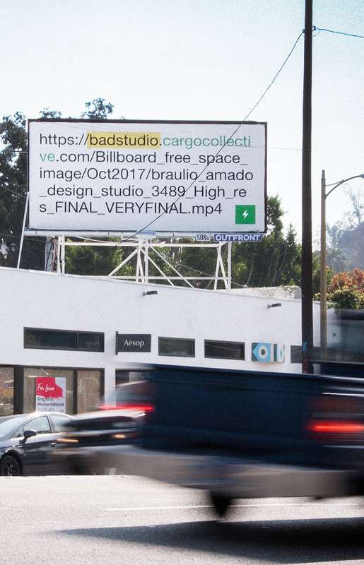A Billboard in Los Angeles, BAD x Cargo, 2017